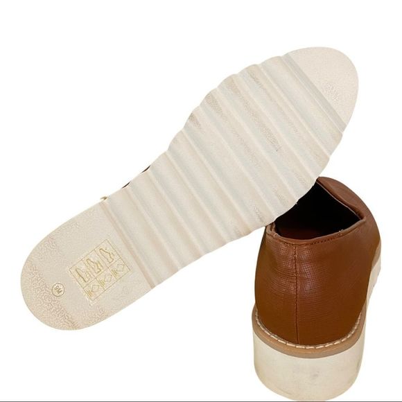 Kenneth Cole Reaction camel cognac loafers flat shoes SIZE 9 NWT - Picture 5 of 8